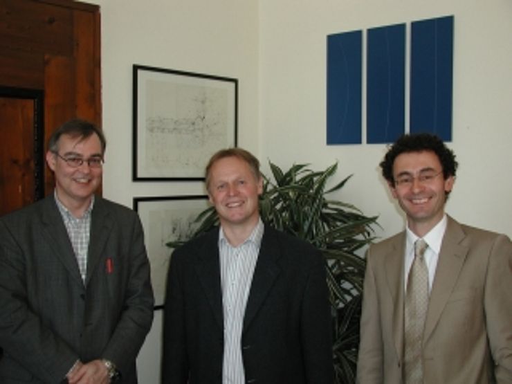 Im Bild sehen Sie (v.l.n.r.): Dr. Max Aicher, Dr. Hermann Riedler, Dr. Michael Berger