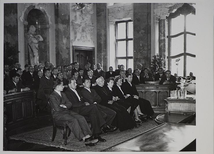Plenarsitzung in den 1950er-Jahren
