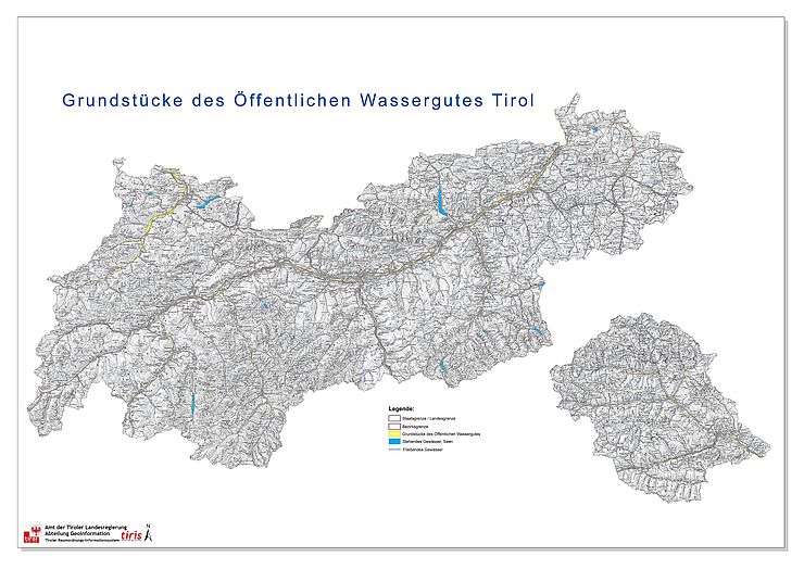 Grundstücke des Öffentlichen Wassergutes Tirol