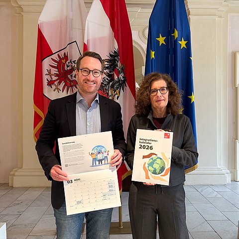 � Land Tirol/Wurnig Tiroler Integrationskalender 2026 zum Thema Nachhaltigkeit und Integration