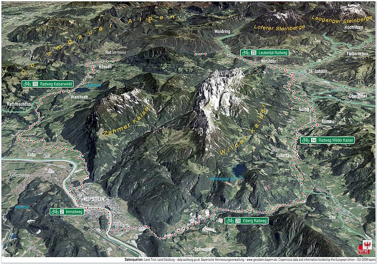 Plakat digitale Erfassung der Radwanderwege in Tirol