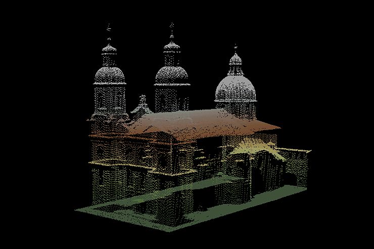 Video zur 3D-Punktwolke, Dom zu St. Jakob in Innsbruck