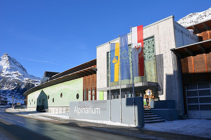 Aussenansicht des Museums "Alpinarium" in Galtür.