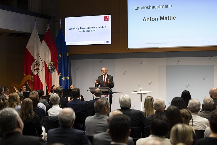 © Land Tirol/W9 Mario Webhofer Impressionen Festakt Verleihung Tiroler Sportehrenzeichen 03. November 2025