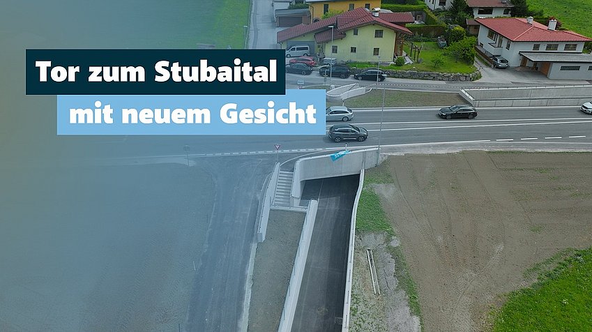 Land Tirol/Järvinen Neuer Straßenabschnitt im Stubaital eröffnet!
