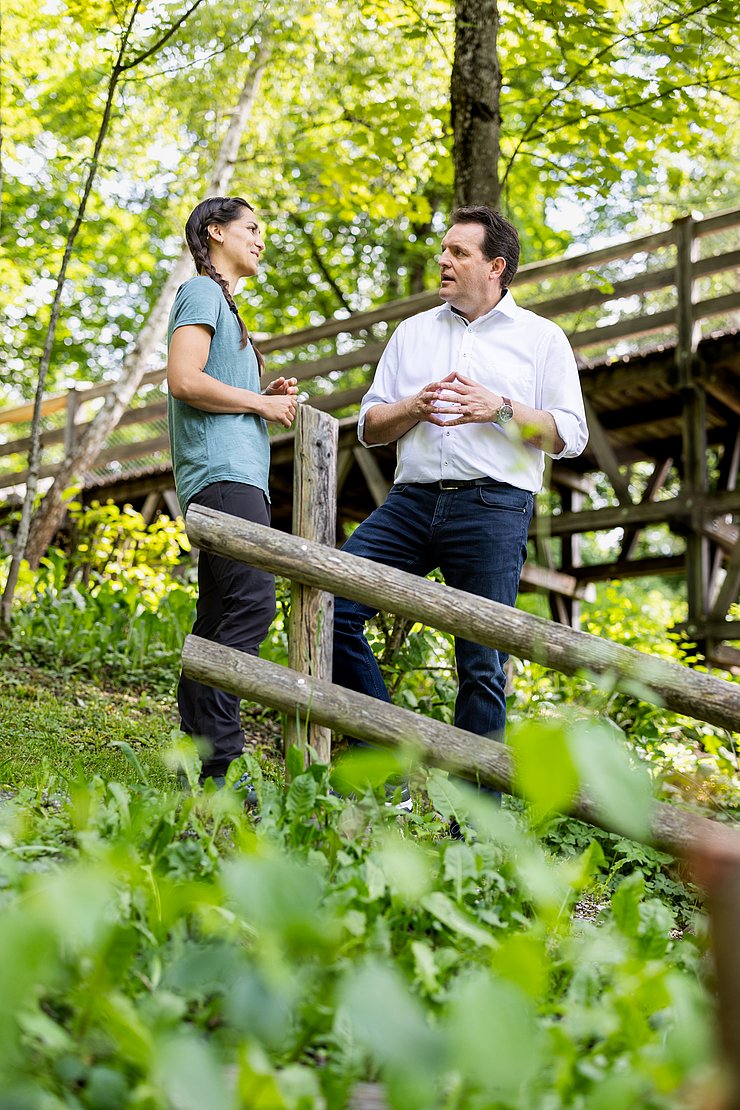 Zumtobel und Trikha im Naturpark