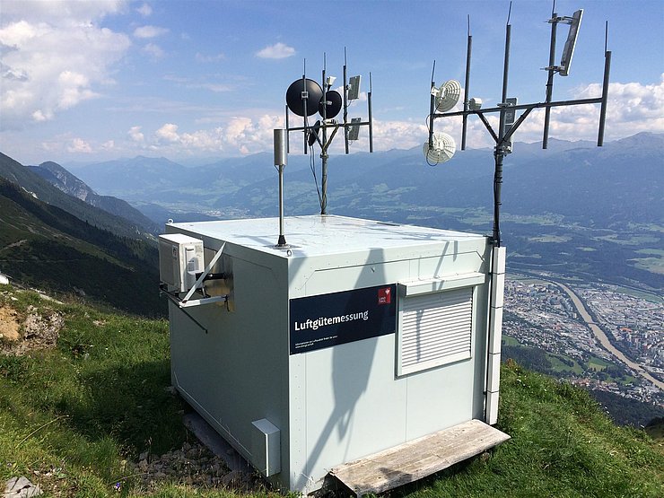 Messstelle Nordkette Blickrichtung Osten