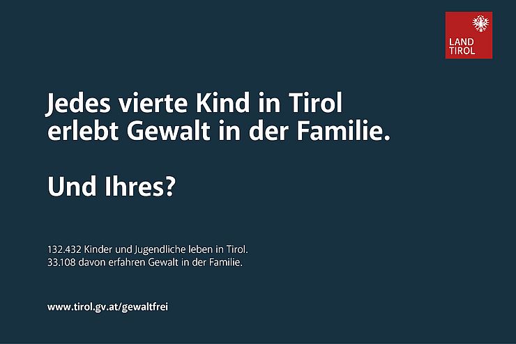 Jedes vierte Kind in Tirol erlebt Gewalt in der Familie. Und Ihres?