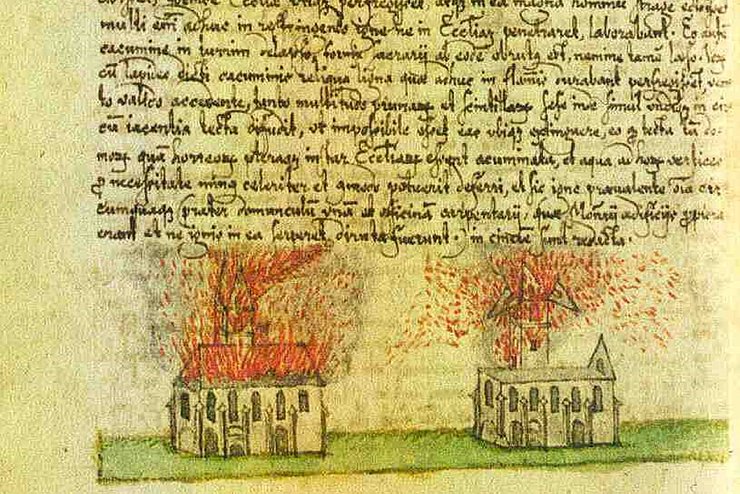 Ausschnitt aus dem Buch Wolfgang Lebersorgs Chronik des Klosters Stams