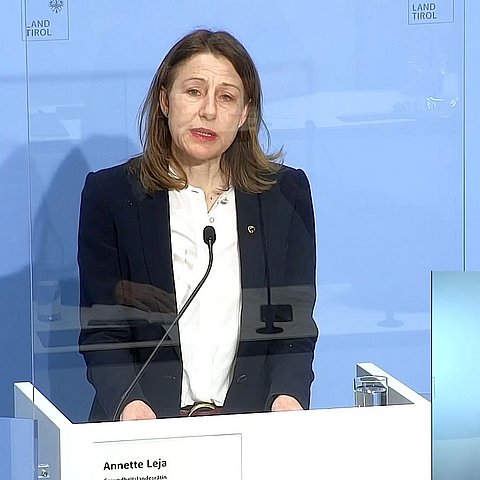 LRin Annette Leja, PCR-Gurgeltests Ausrollung in Tirol