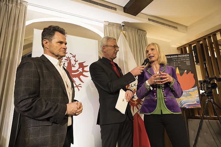 ÖSV-Präsidentin Roswitha Stadlober bedankte sich für die Organisation in Kitzbühel. 