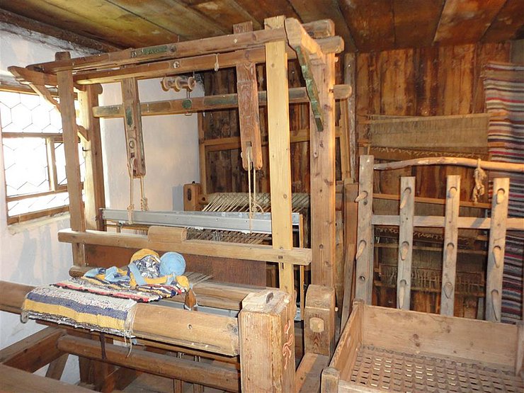Webstuhl im "Holzgauer Heimatmuseum"