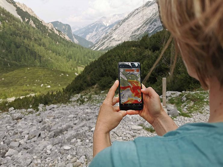 Digitale BesucherInnenlenkung gehört inzwischen auch zum Aufgabenfeld der Naturpark-Ranger. 