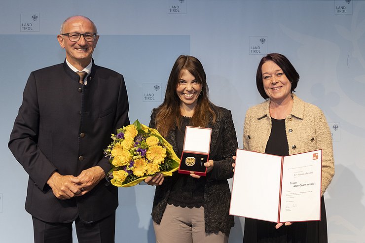 Foto mit der Geehrten.