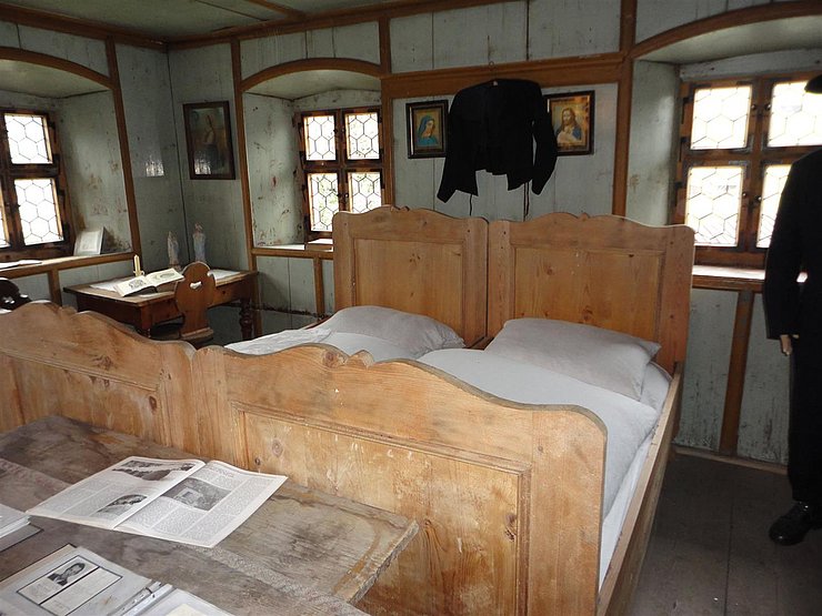 Ehebett im "Heimatmuseum Forsterhaus"