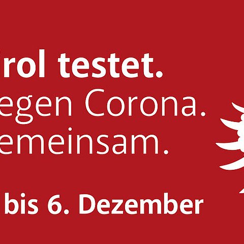 Gegen Corona. Gemeinsam. Die Tests werden auf freiwilliger Basis und kostenlos durchgeführt. 