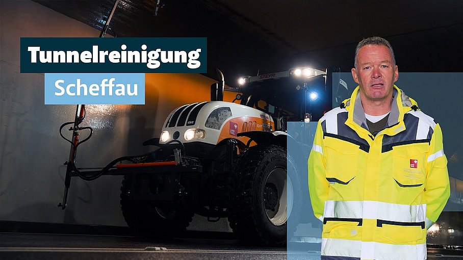 © Land Tirol/Rauch Tunnelreinigung Unterflurtrasse Scheffau