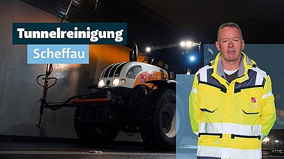 Tunnelreinigung Unterflurtrasse Scheffau