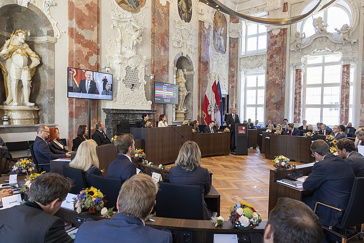 © Tiroler Landtag/Die Fotografen Am 25. Oktober 2022 konstituierte sich der Landtag für die 18. Gesetzgebungsperiode.