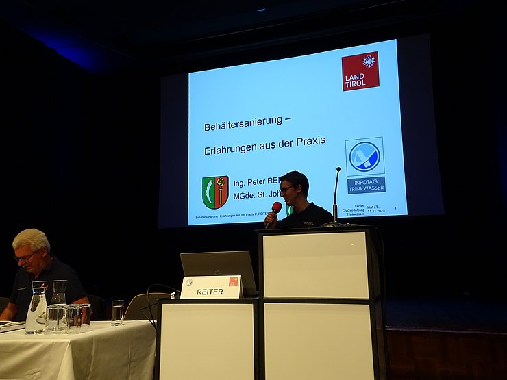 © Land Tirol/Marx Ing. Peter Reiter am Rednerpult