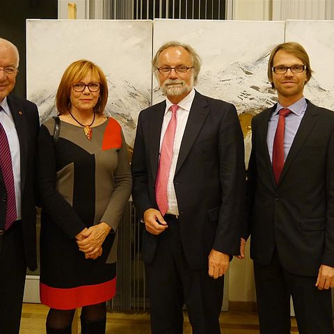 v.l. LTP van Staa, Margit Piffer, Michael Reiterer,  Leiter Tirol-Büro Mast