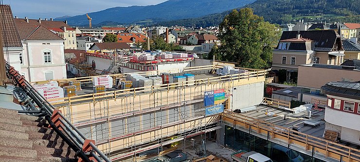 Die Baustelle des Tiroler Landesarchives