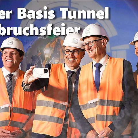 Brenner Basis Tunnel Durchbruchsfeier