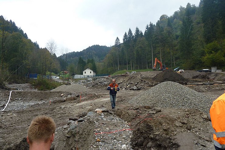 Geschieberückhaltebecken vorher