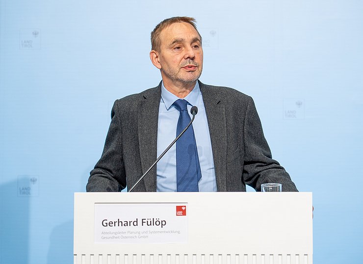 Detailliert beschrieb Gerhard Fülöp vom Planungspartner Gesundheit Österreich GmbH die Versorgungslage in Tirols Bezirken.