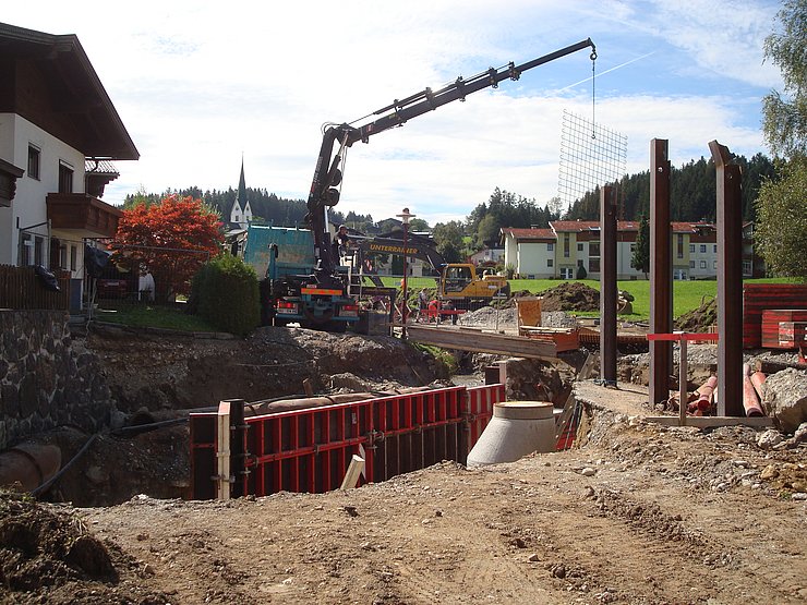 Schalungsarbeiten Kastendurchlass -  15. September 2010