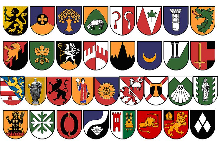 Wappen der Gemeinden im Bezirk Lienz
