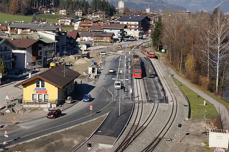 Foto: BBA Innsbruck,Straßenbau, Umbau und Verlegung im Bereich Bahnhof Kaltenbach