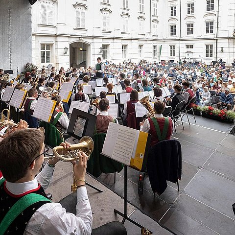 Das Euregio-Jugendblasorchester in Innsbruck 2024