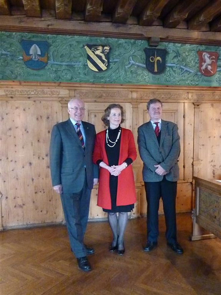 v.l. LTP Herwig van Staa, Bgm. Eva Posch, Geschäftsführer LKS Peter Koller