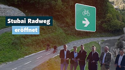 © Land Tirol/Raggl Stubai Radweg: Meilenstein für nachhaltige Mobilität