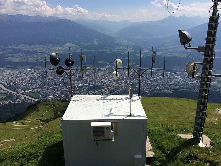 Messstelle Nordkette Blickrichtung Süden