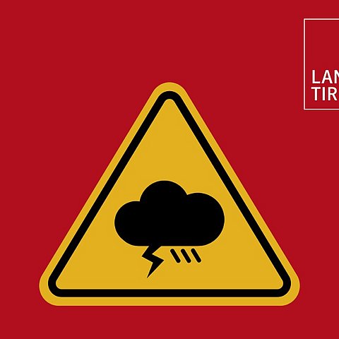 � Land Tirol Orange Unwetterwarnung ab heute Mittag für Tiroler Unterland