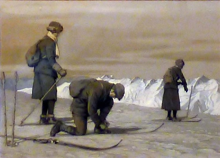Historische Abbildung im "Schimuseum Grafenast"