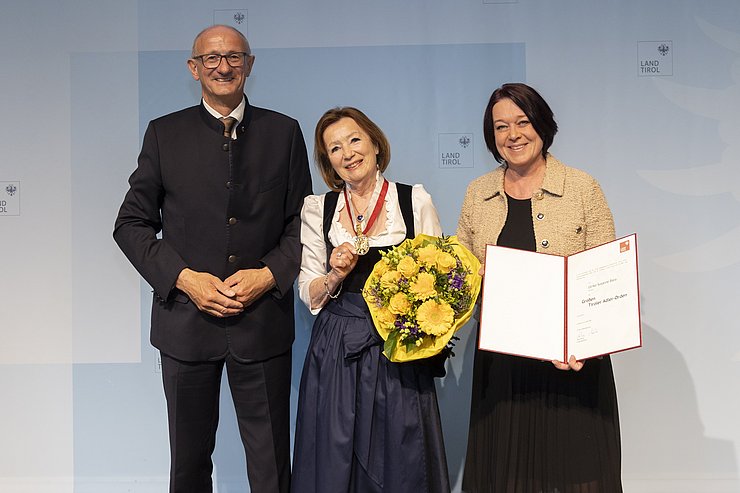 Foto mit der Geehrten.