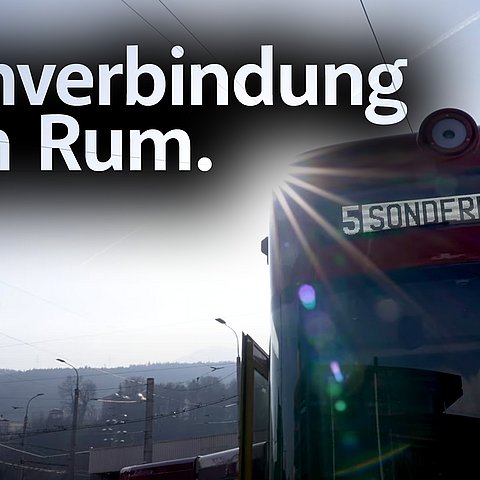 Strassenbahn nach Rum.