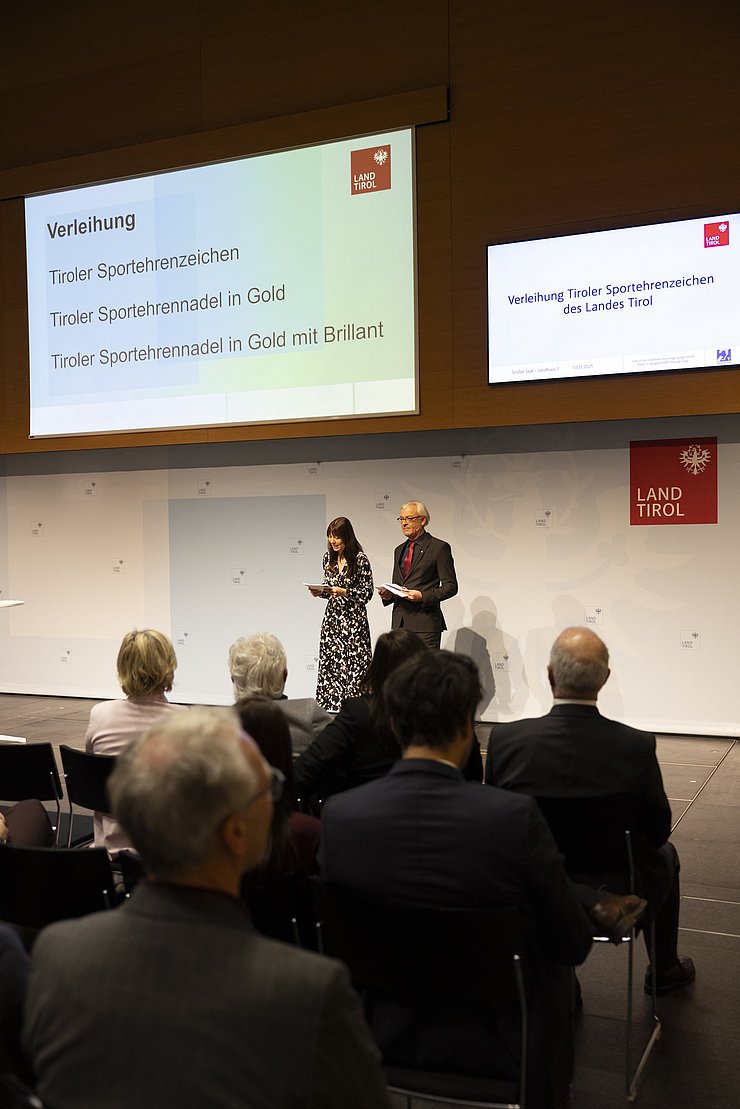 © Land Tirol/W9 Mario Webhofer Impressionen Festakt Verleihung Tiroler Sportehrenzeichen 03. November 2025