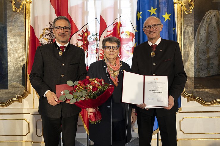 Gruppenfoto mit Tappeiner. 