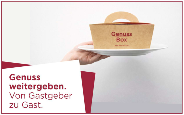 © GenussBox Papierbox auf Teller