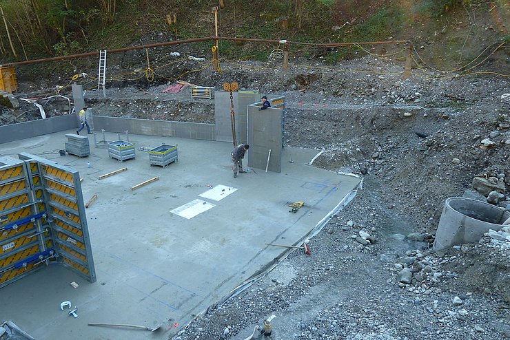 Fundament Geschiebesperre