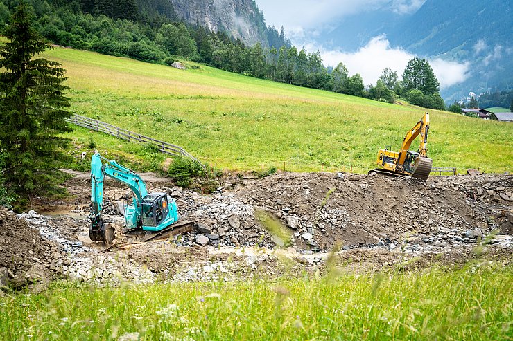 Bagger auf Mure 