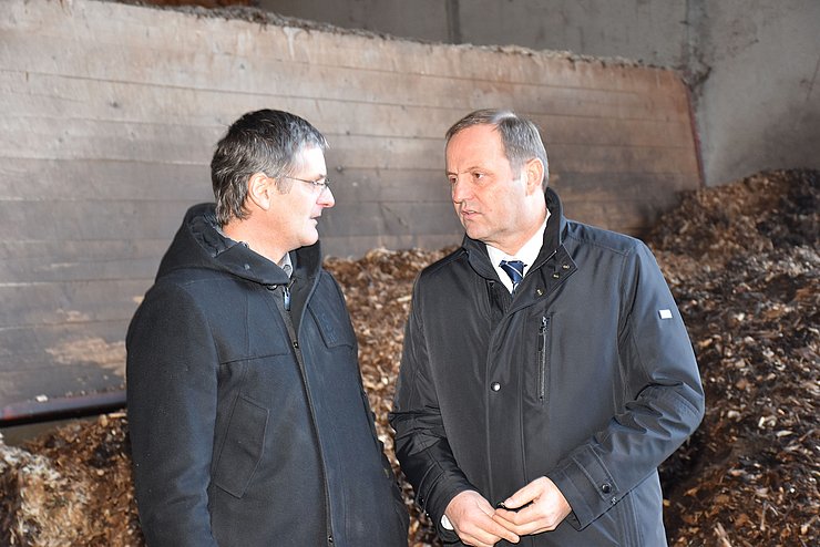 Josef Geisler neben Klaus Flörl stehend