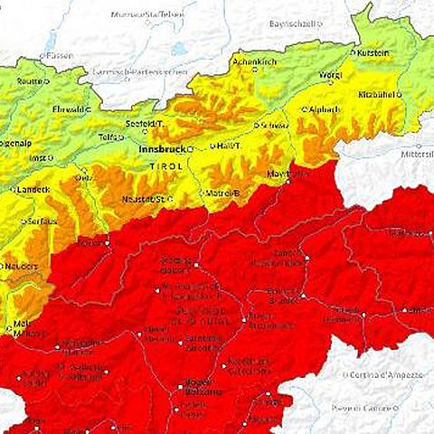 Karte von Osttirol