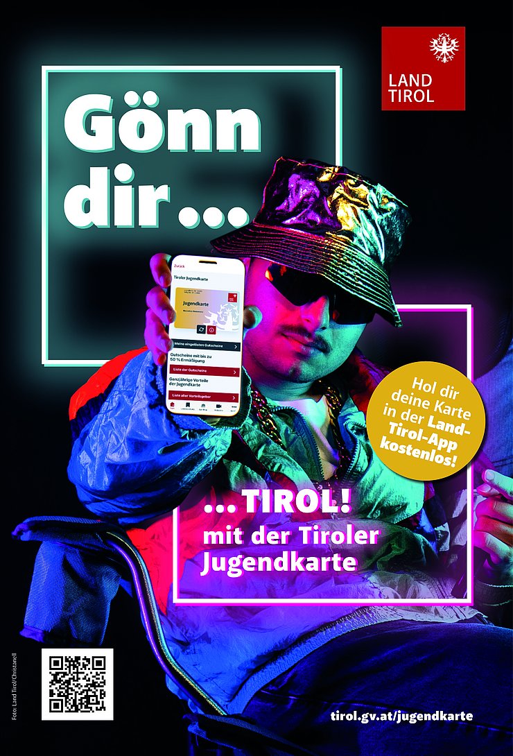 Sujet "Gönn dir Tirol mit der Tiroler Jugendkarte"