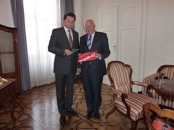 v.l. Botschafter Jerzy Marganski, LTP Herwig van Staa
