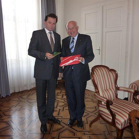 v.l. Botschafter Jerzy Marganski, LTP Herwig van Staa